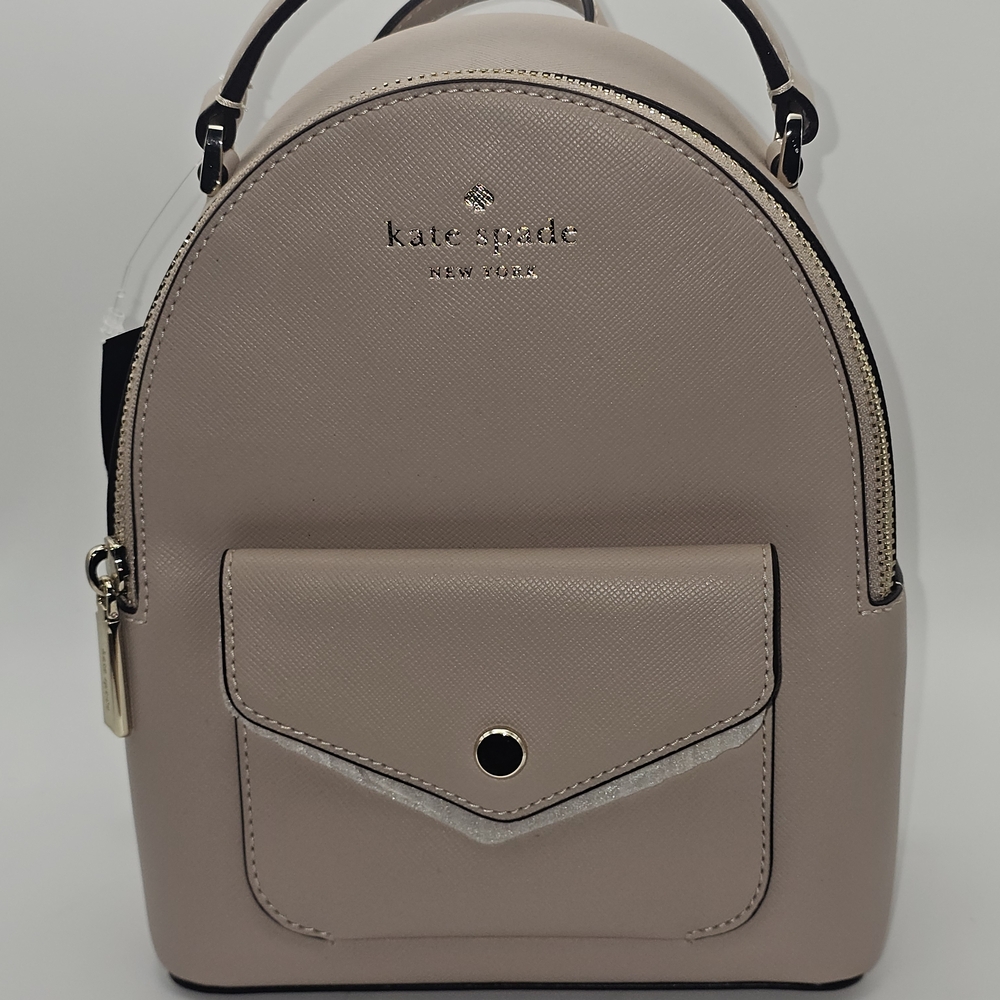 New Kate Spade Schuyler‎ Mini Backpack Leather Warm Beige MSRP $299